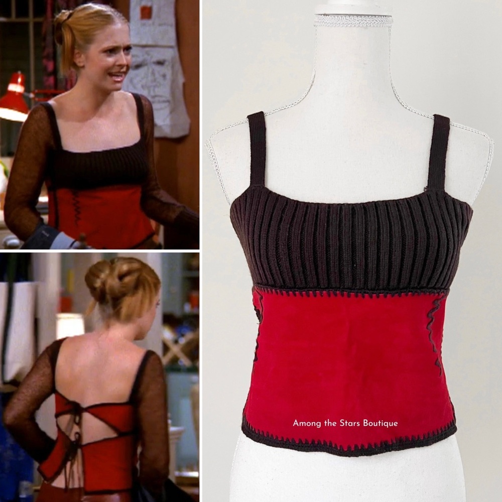 NWT Super Rare Y2K Vintage Open-Back Knit Top ASO Sabrina The Teenage Witch